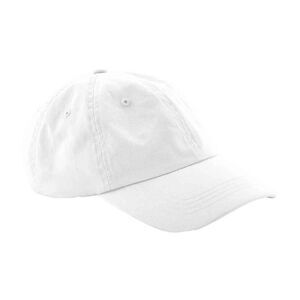 Beechfield 6 Panel Low Profile Cap / White